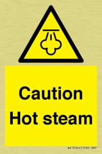 Caution Hot steam